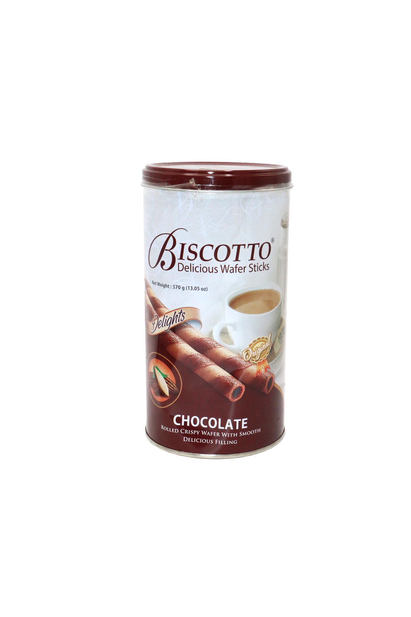 biscotto wafer stick chocolate 370g indonesia