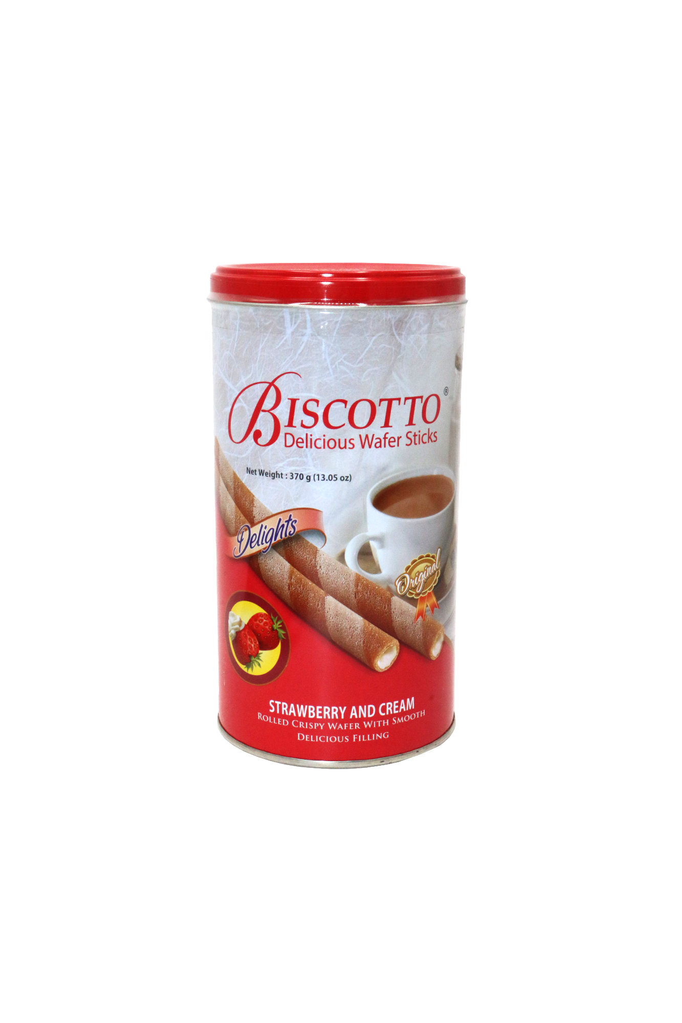 biscotto wafer sticks strawberry 370g indonesia