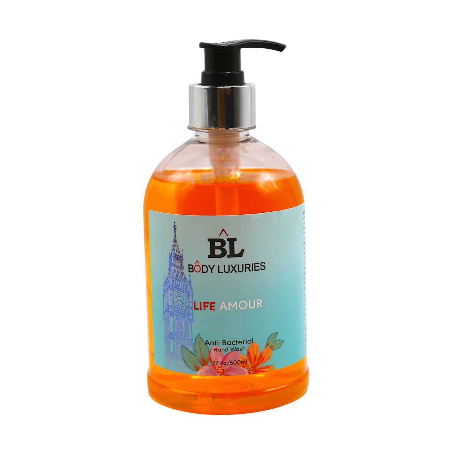 body luxuries hand wash life amour 500ml