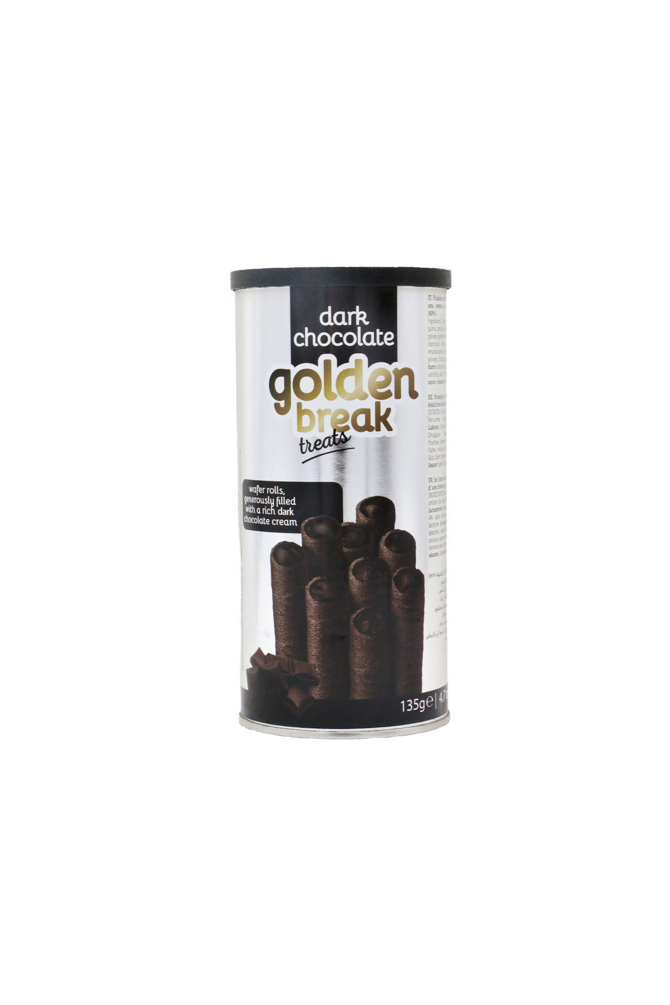 golden treats wafer dark chocolate 135g