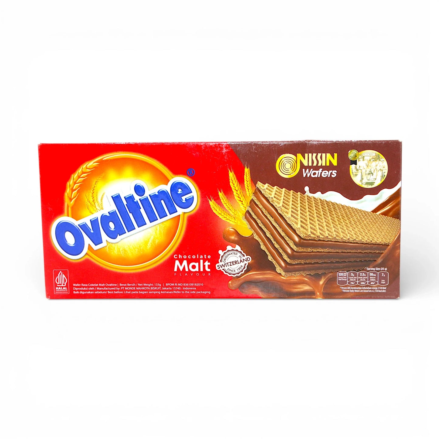 ovaltine wafers chocolate malt 133g