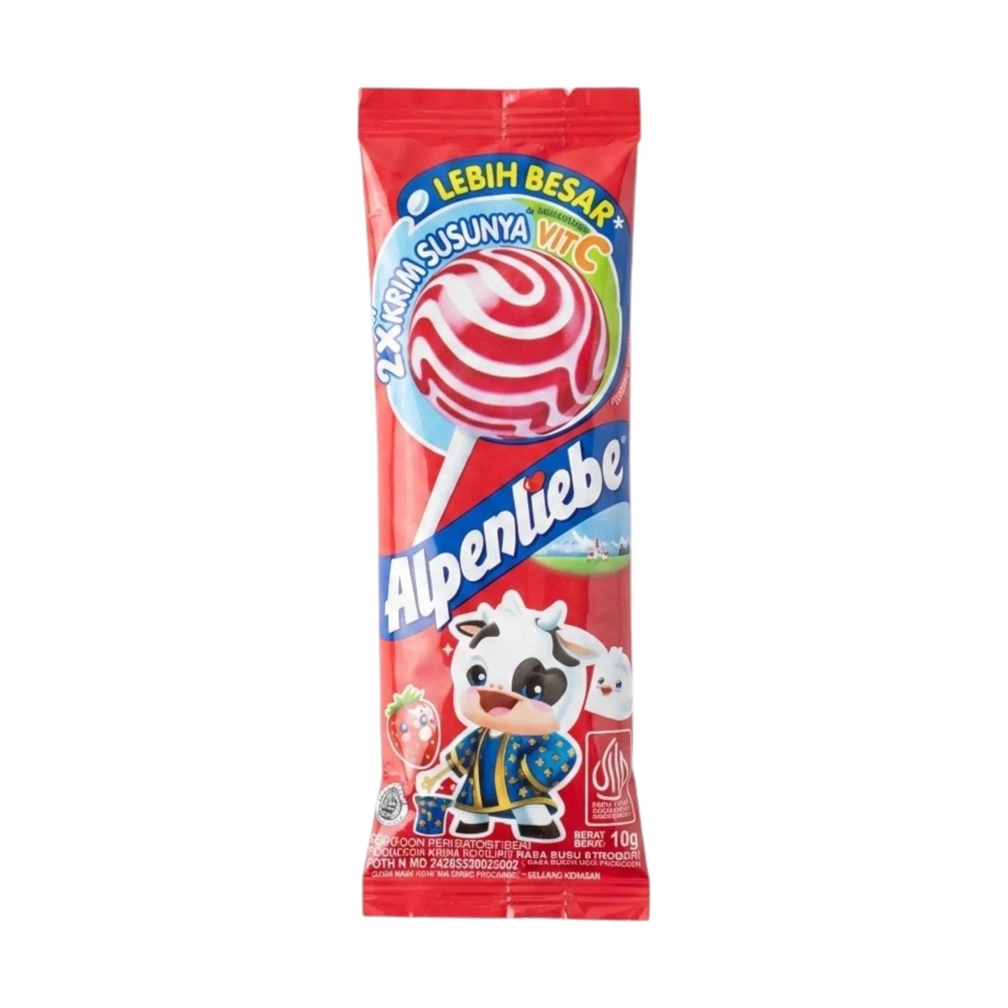 alpenliebe lollipop strawberry 10.5g