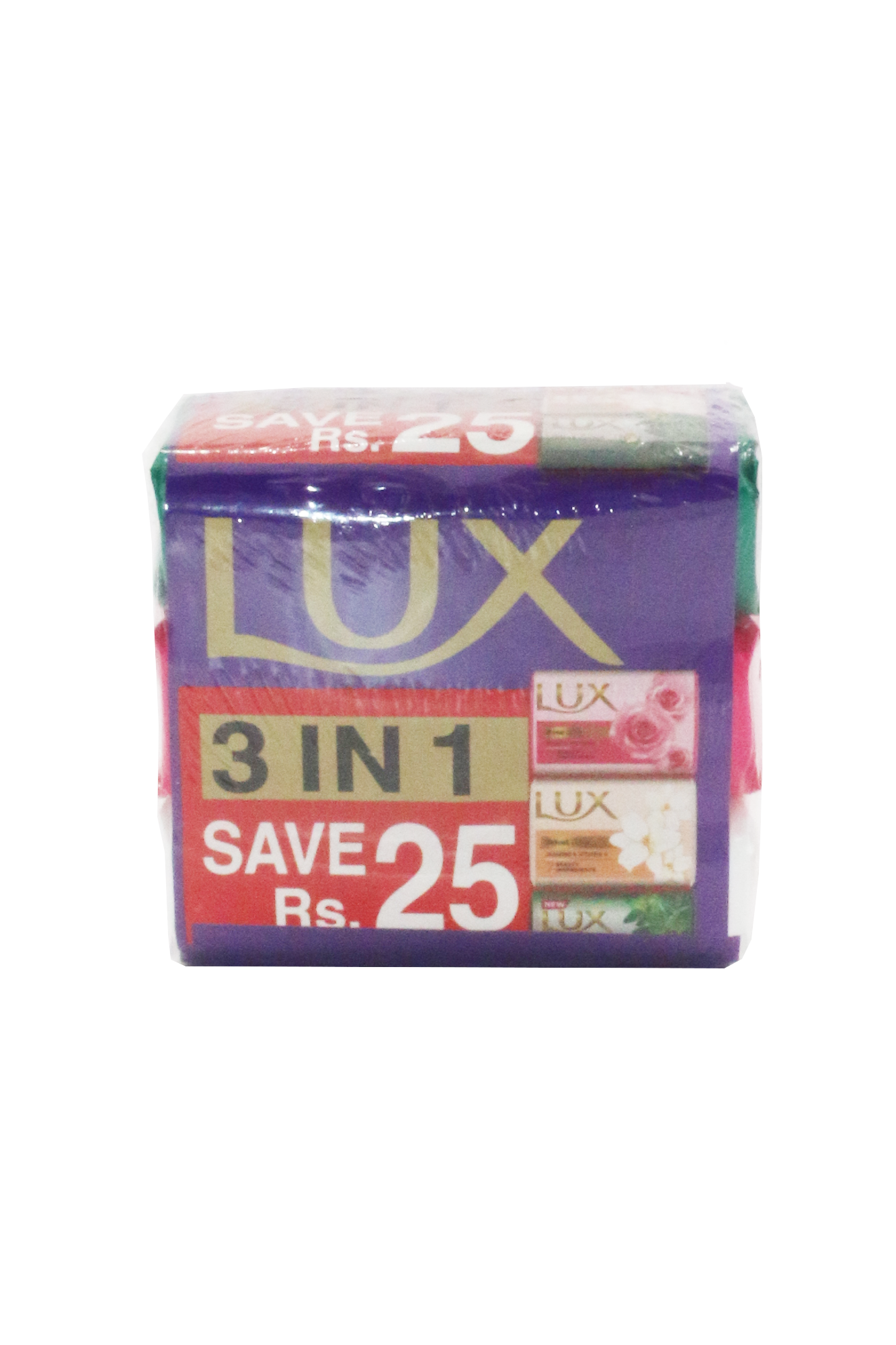 lux soap multi color 128g 3pc
