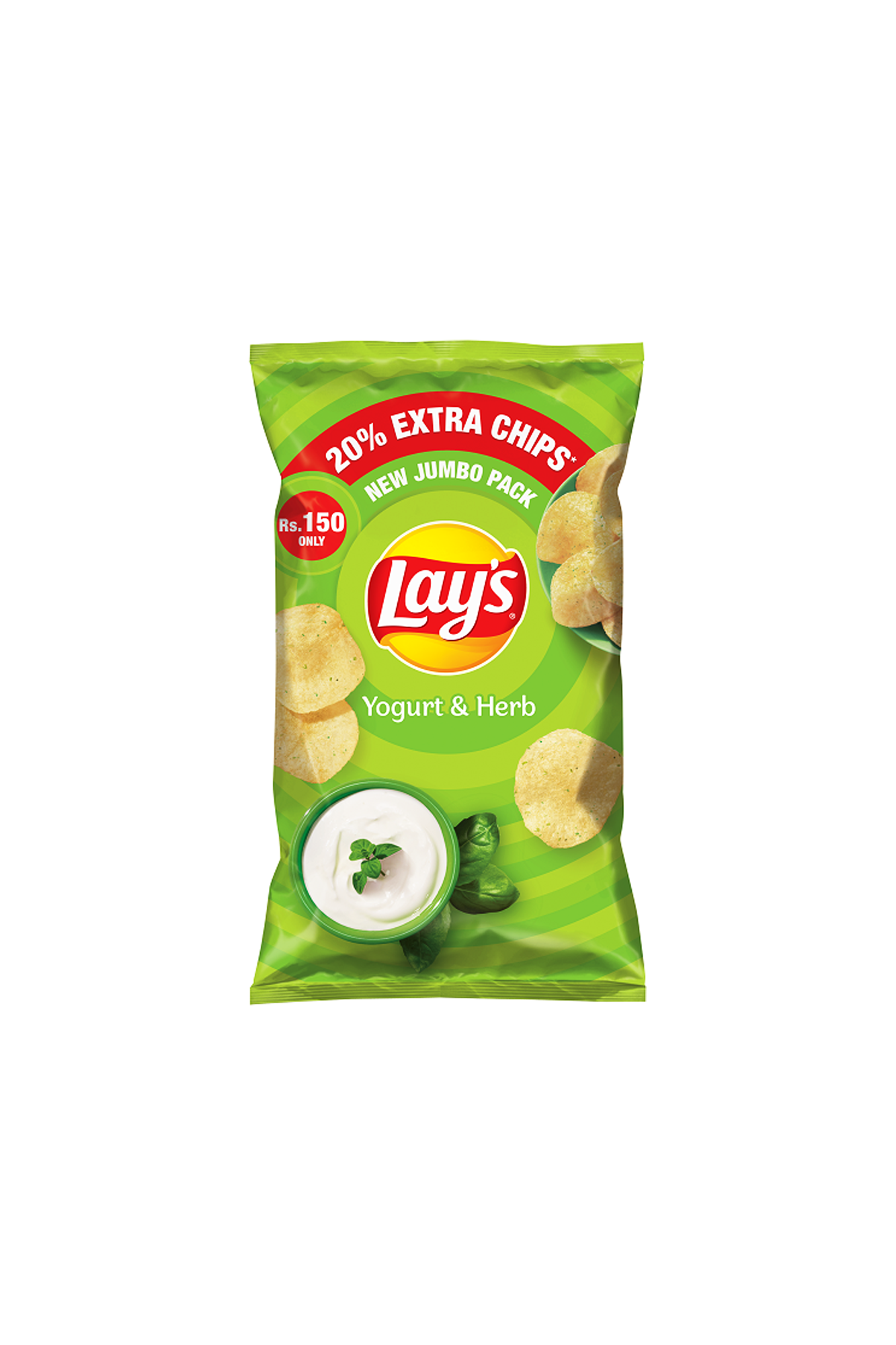 lays yogurt & herb 150rs
