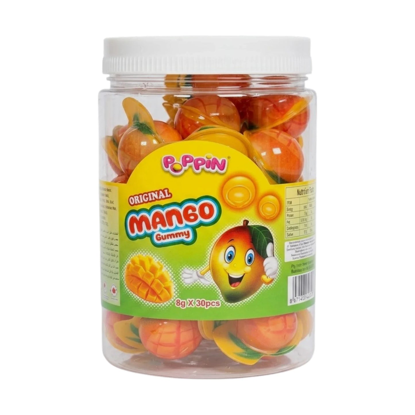 poppin jelly original mango gummy 8g uae