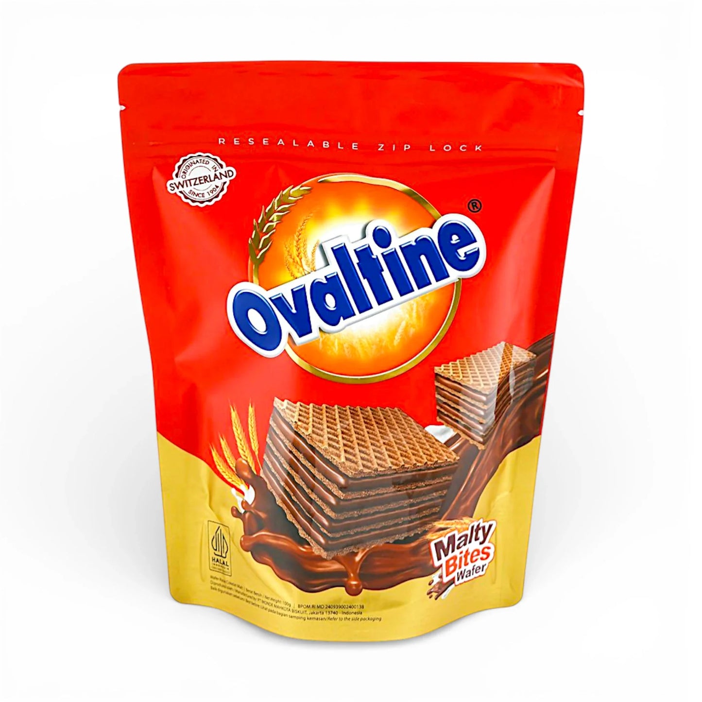 ovaltine malty bites wafer chocolate 100g