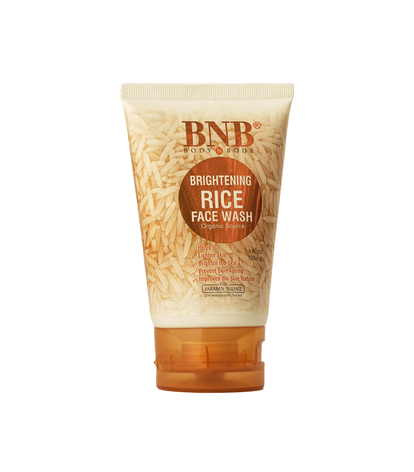 bnb face wash rice 120ml pak