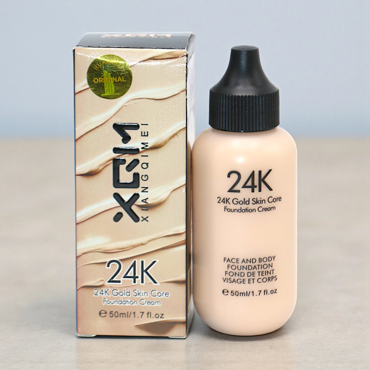 xqm foundation 24k gold 50ml china x1992