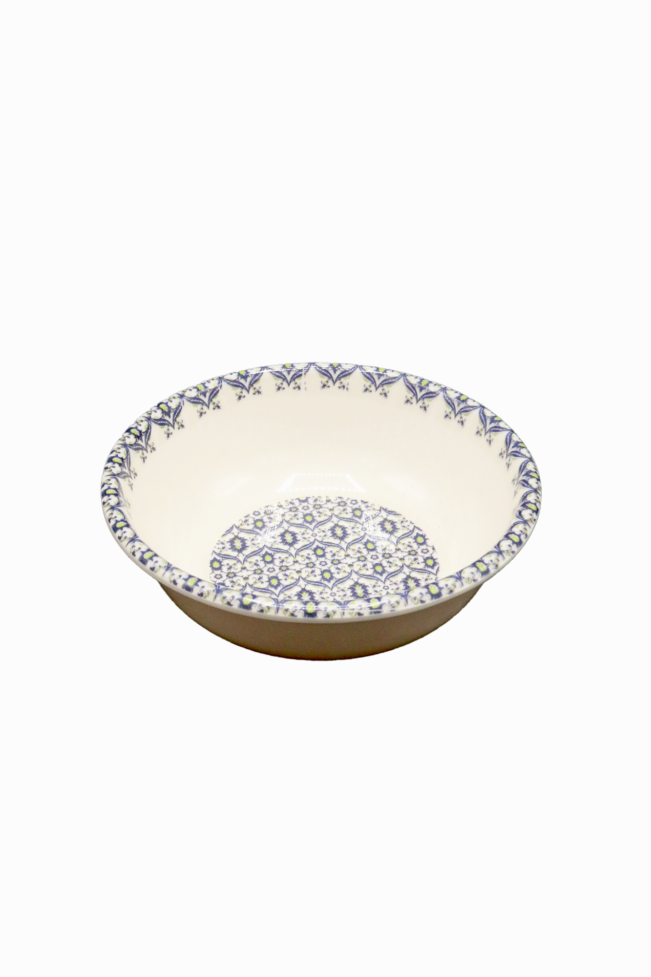 blue full print custard bowl