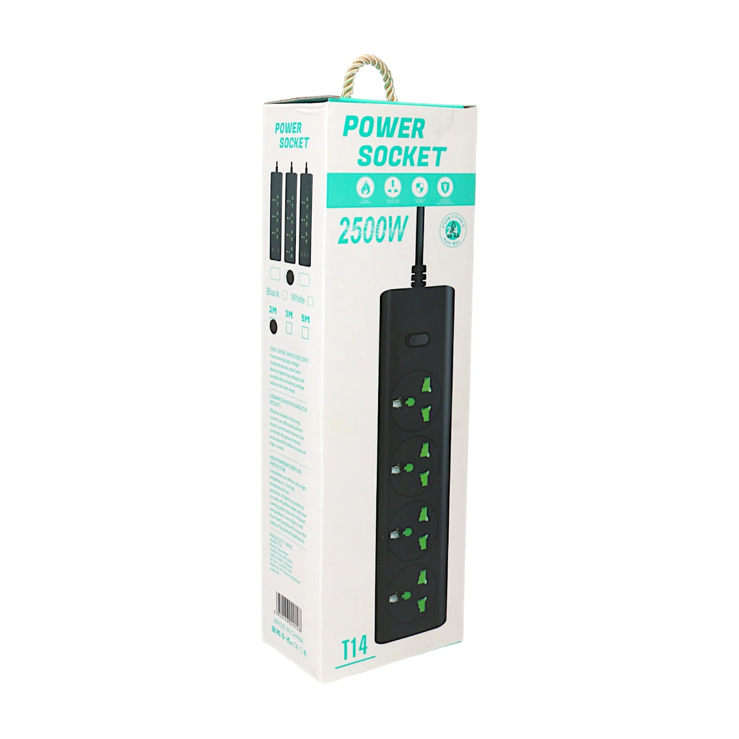 extension wire 2500w 2m china t14