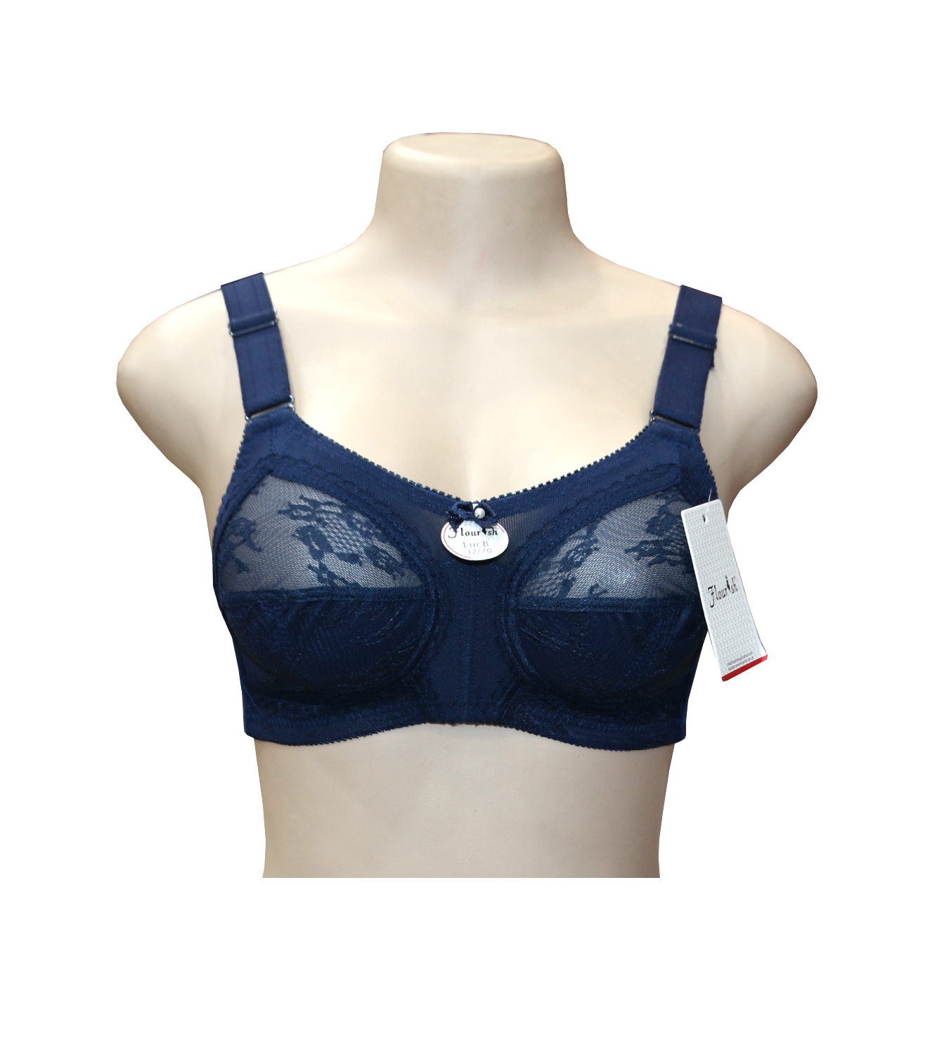 bra flourish disclosure navy blue 34f