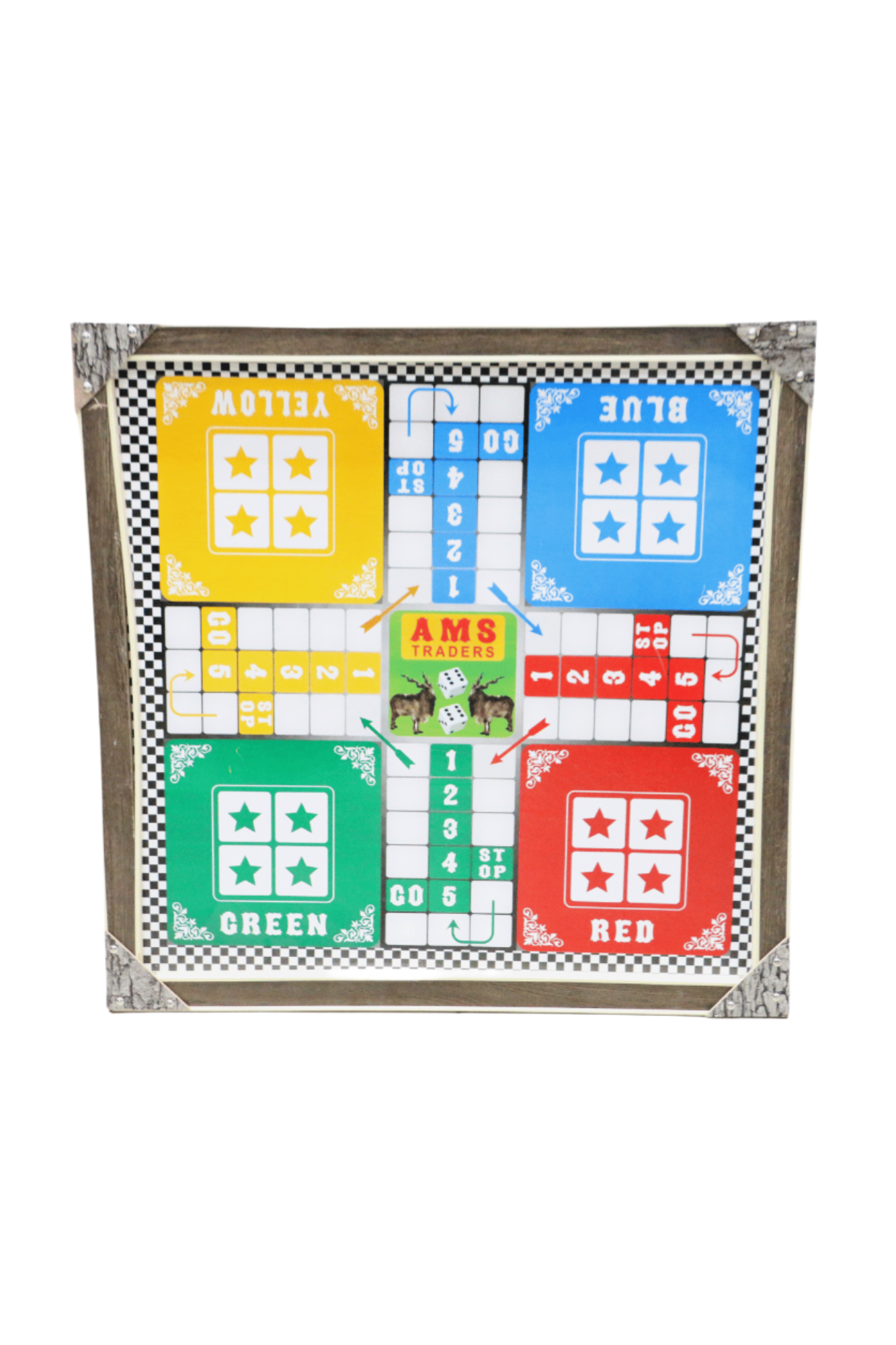 wooden ludo simple border 24''