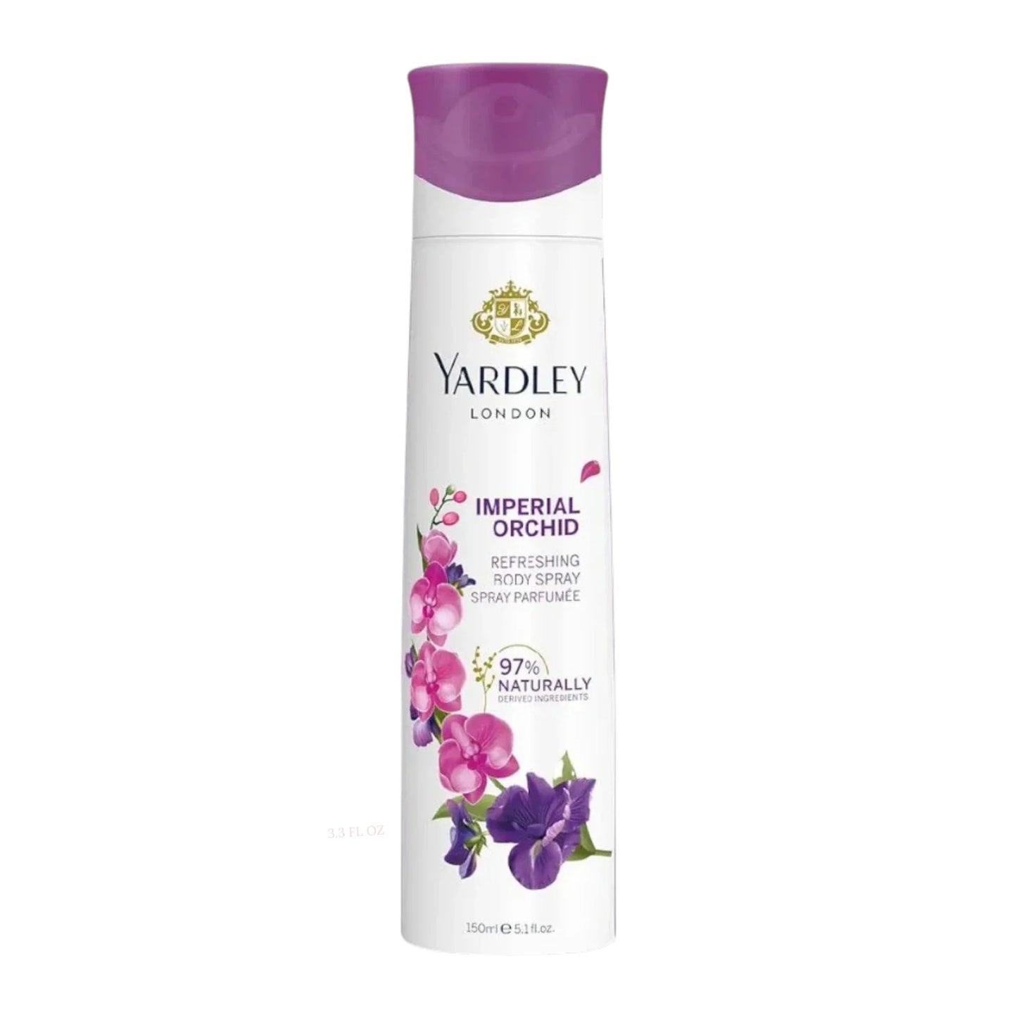 yardley body spray orchid 150ml