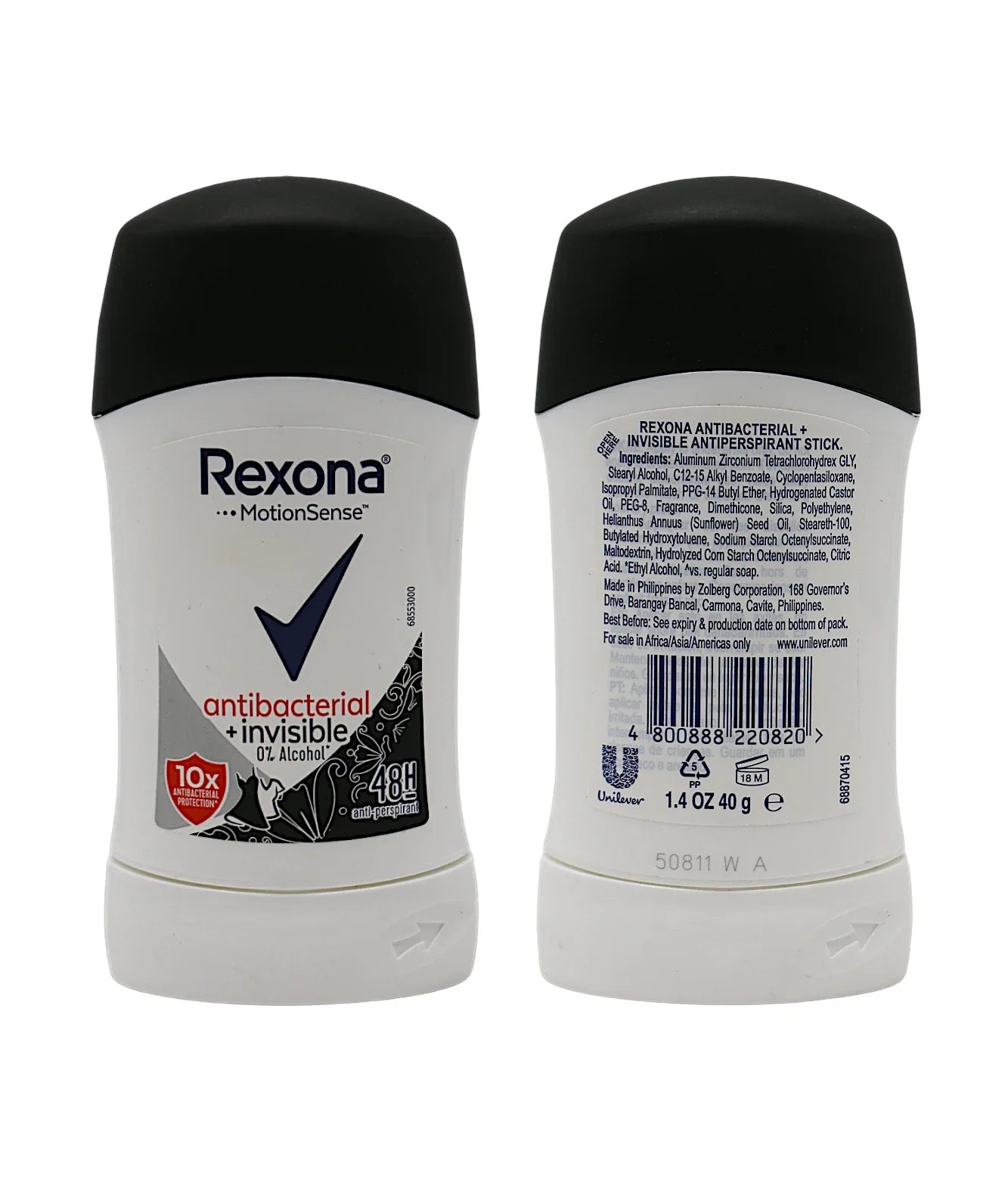 rexona roll on stick antibacterial 40g