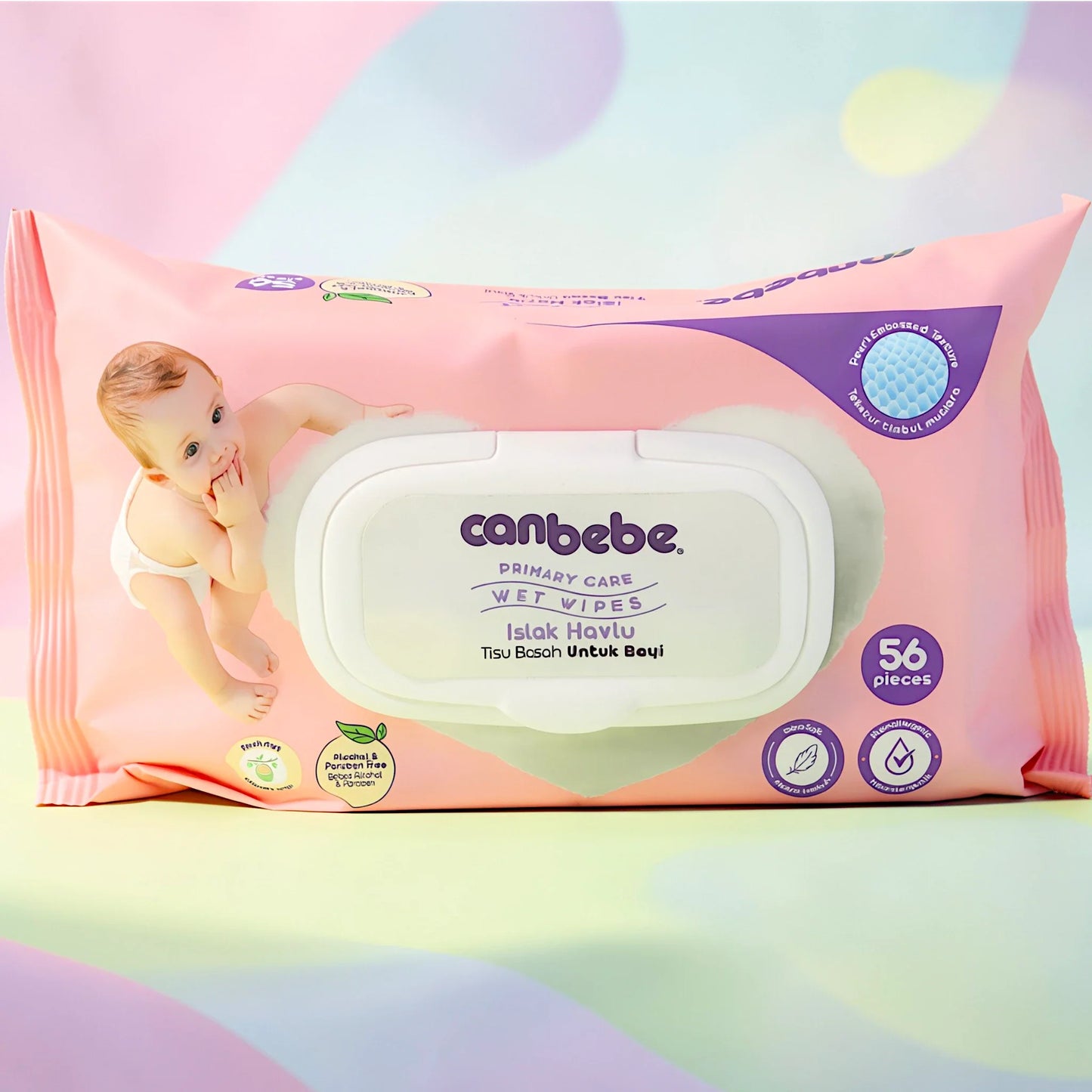canbebe primary care wet wipes 56pc