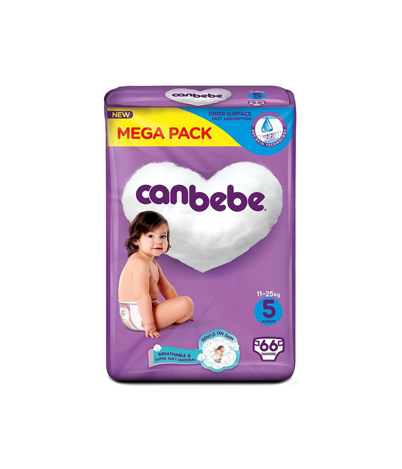 canbebe diaper mega pack junior 5 66pc