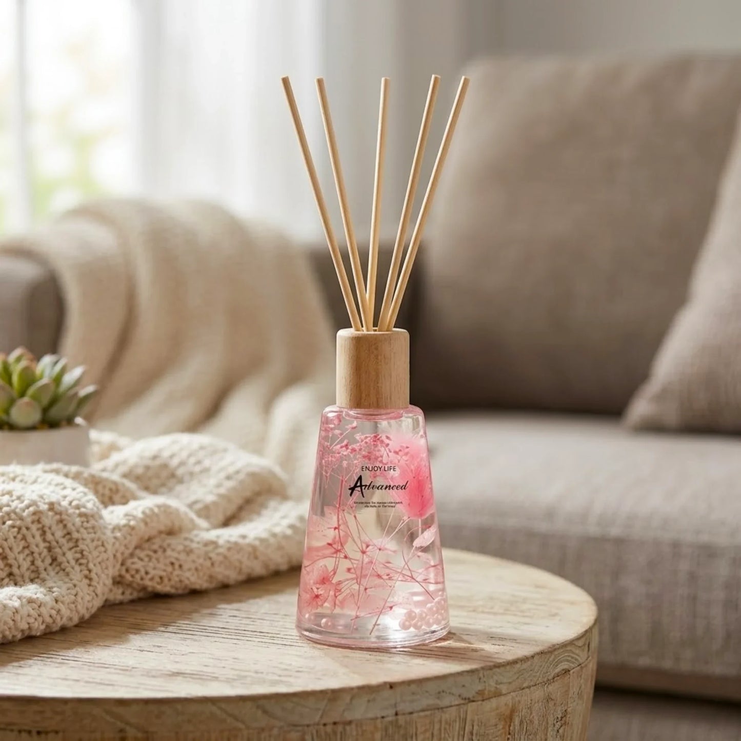 room diffuser rose petal 5.5"x3" china