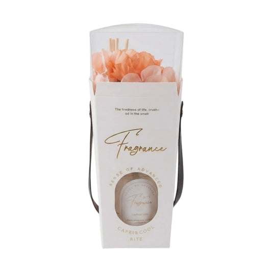 diffuser with pink flower garenia 8.5"x3" china