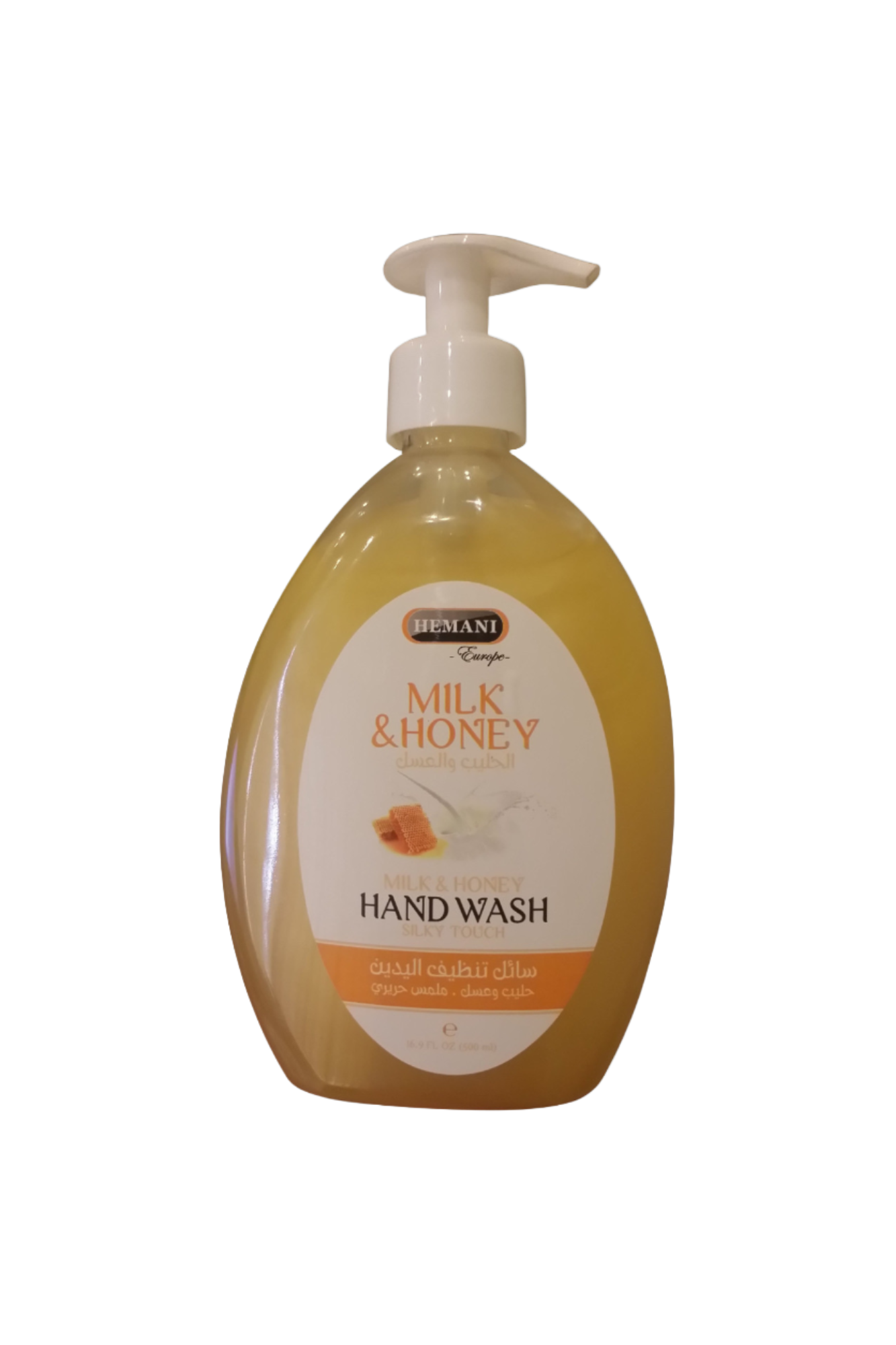 hemani hand wash milk & honey 500ml