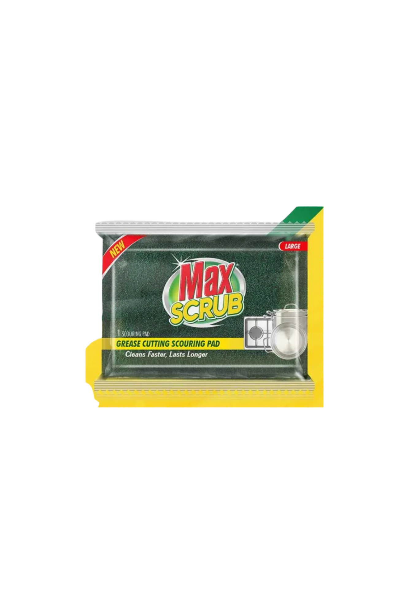 max scrub scouring pad grease cutting large 1pc