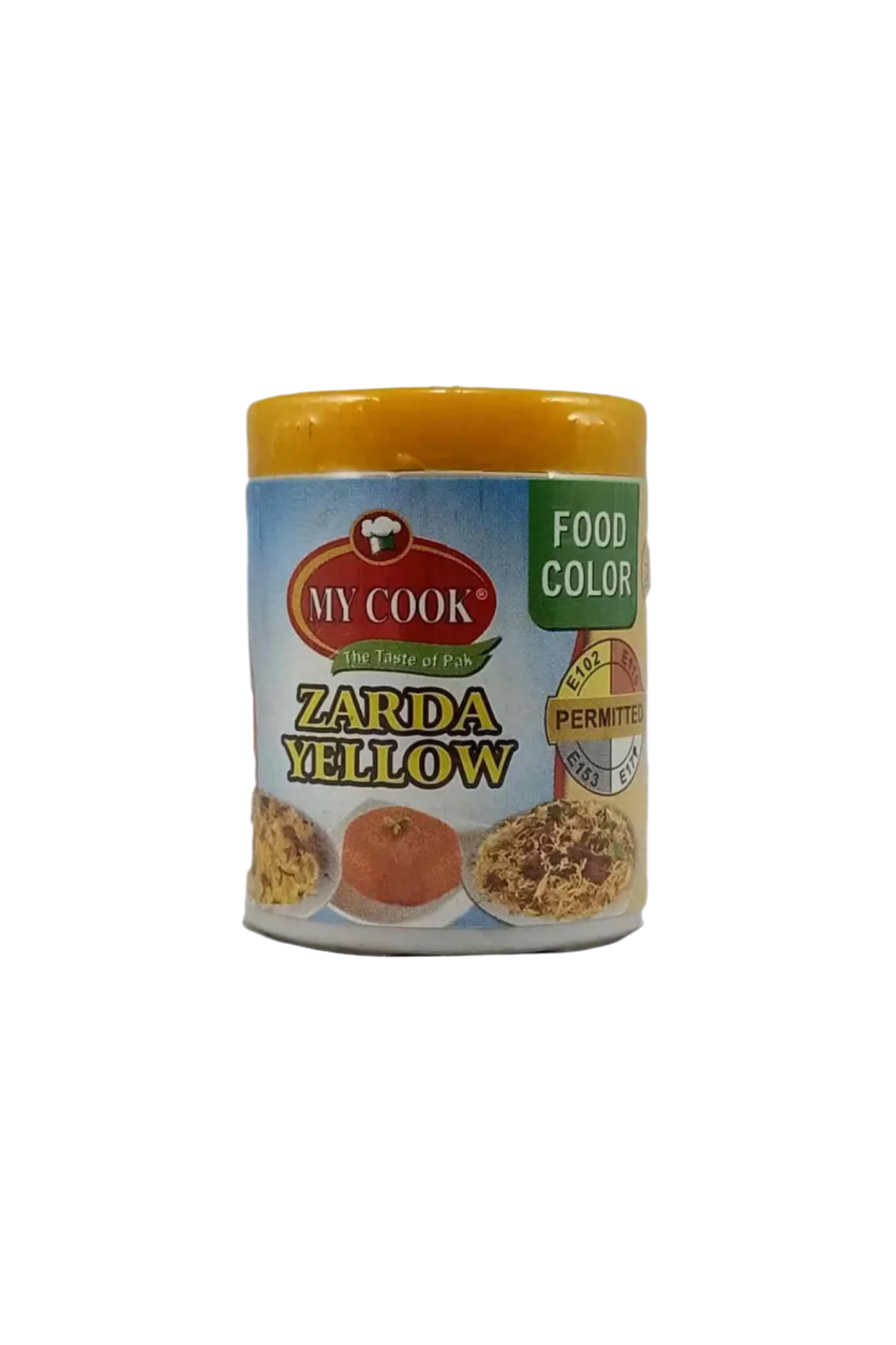 my cook food colour zarda yellow 25g