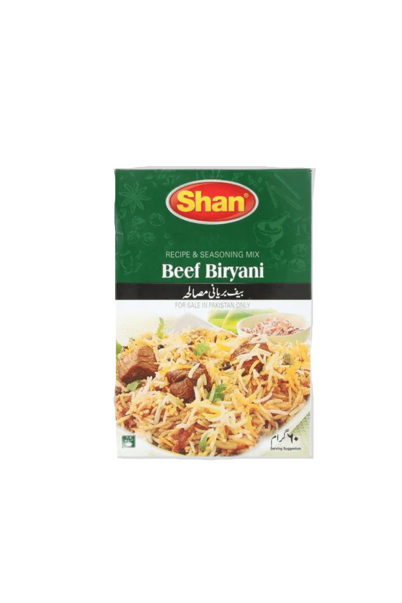 shan beef biryani masala 55g