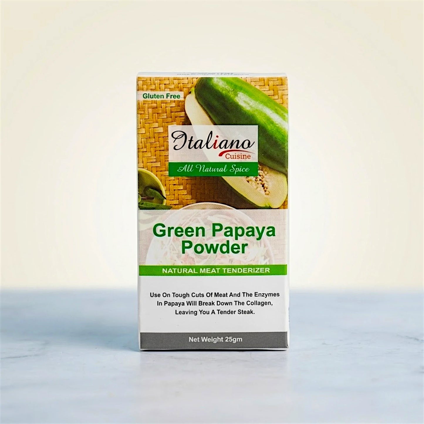 italiano green papaya powder 25g