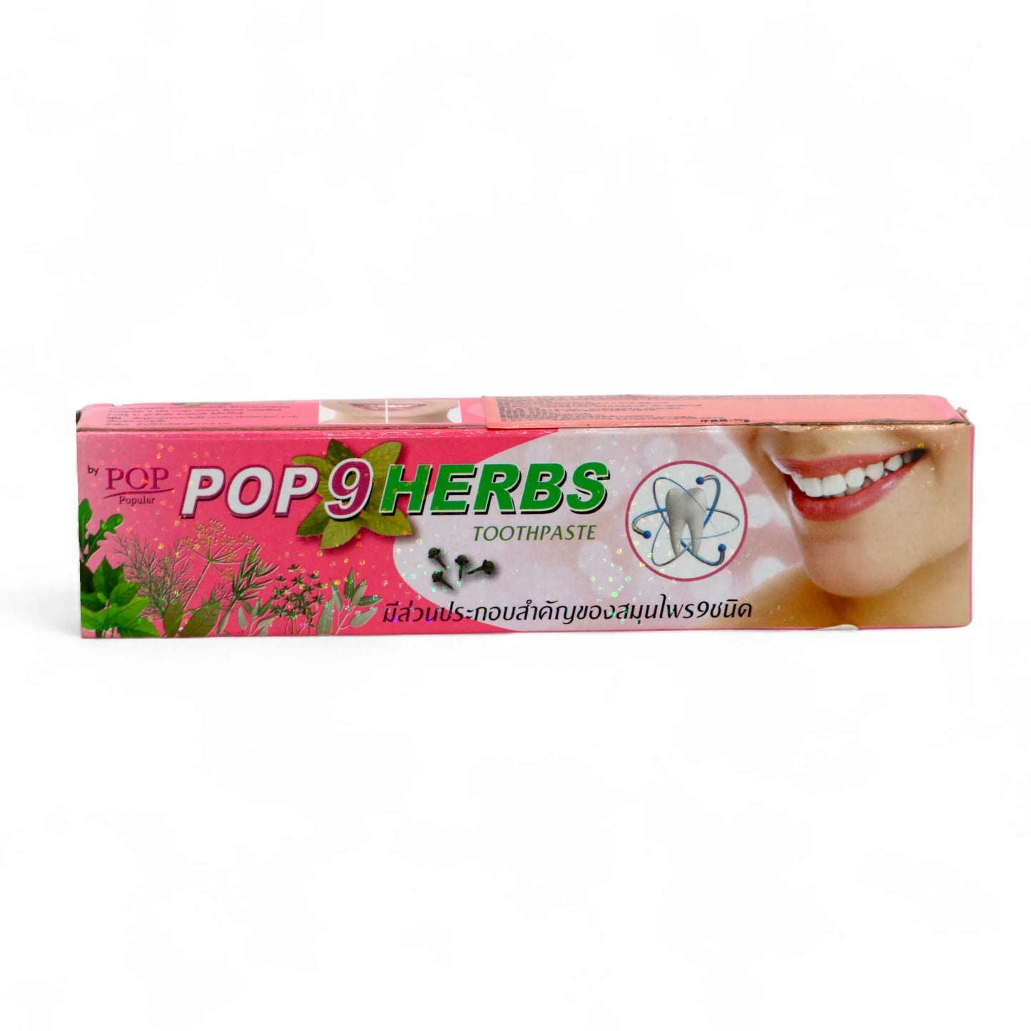pop 9 herbs toothpaste 40g thailand