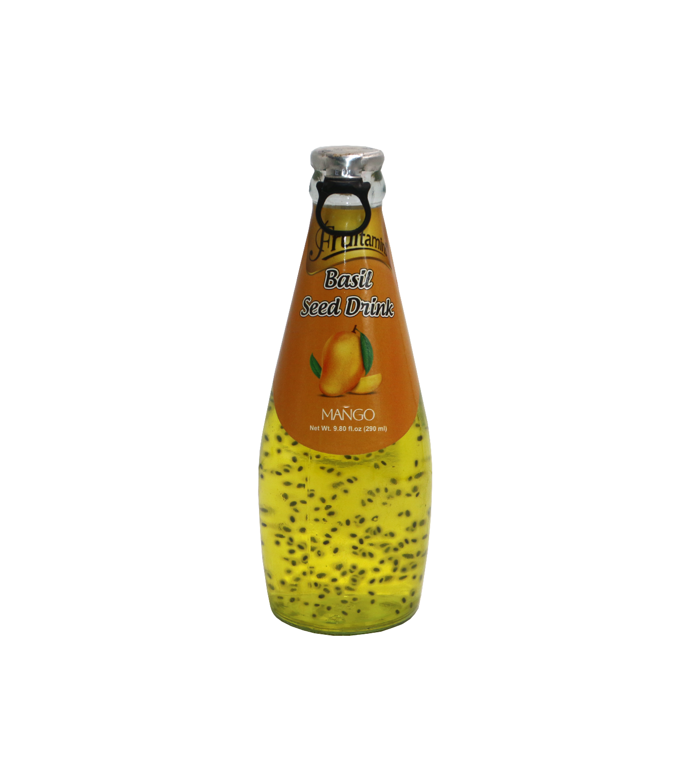 fruitamins basil seed drink mango 290ml
