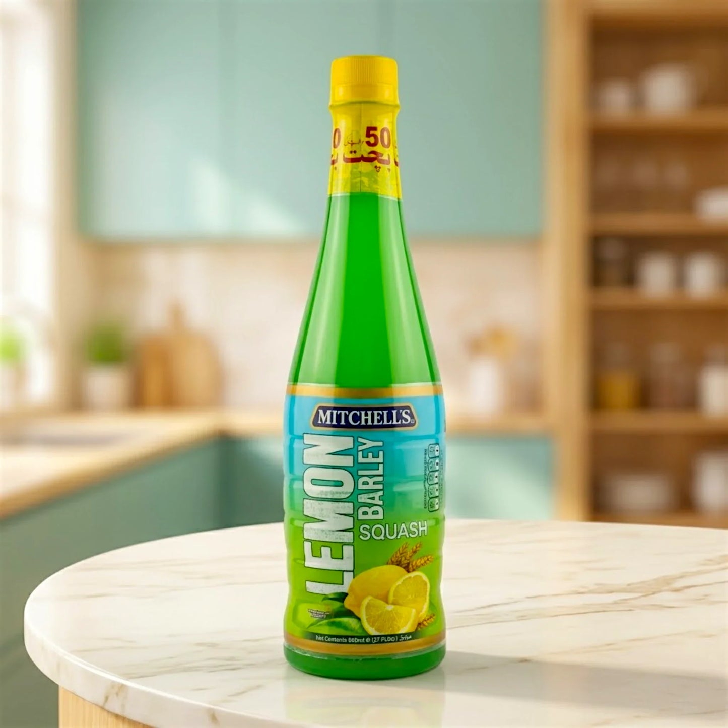 mitchells squash lemon barley 800ml