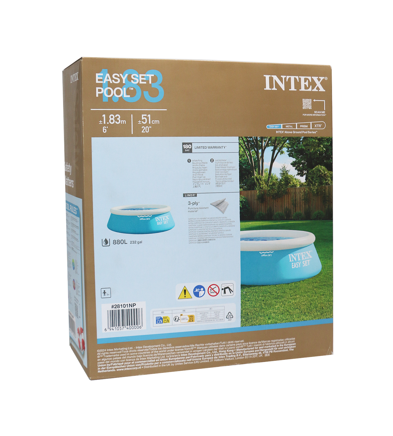 intex swimming pool inflatable upper ring 72''x20''