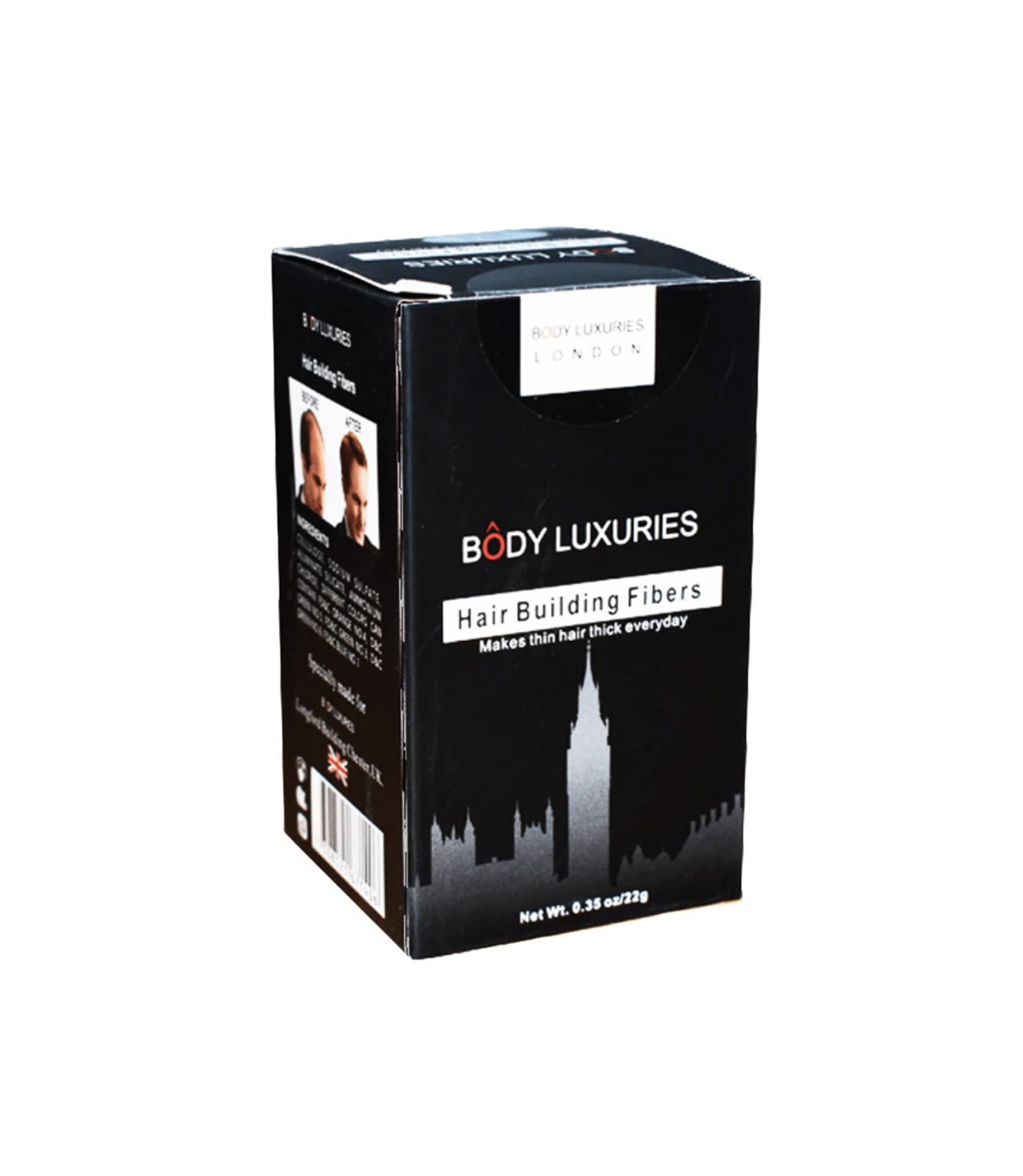 body luxuries hair building fibers black 22g uk