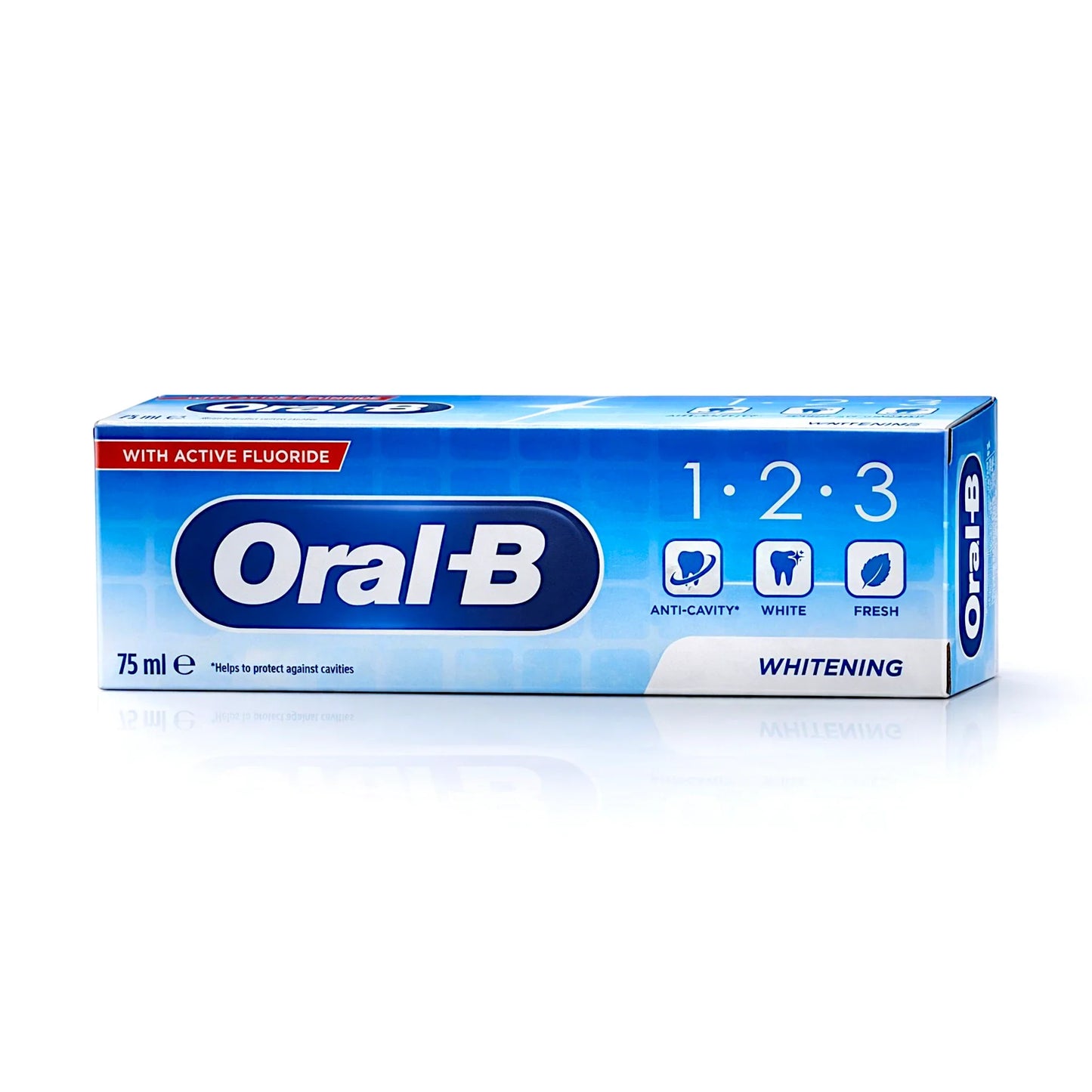 oral b toothpaste 1.2.3 whitening 75ml germany