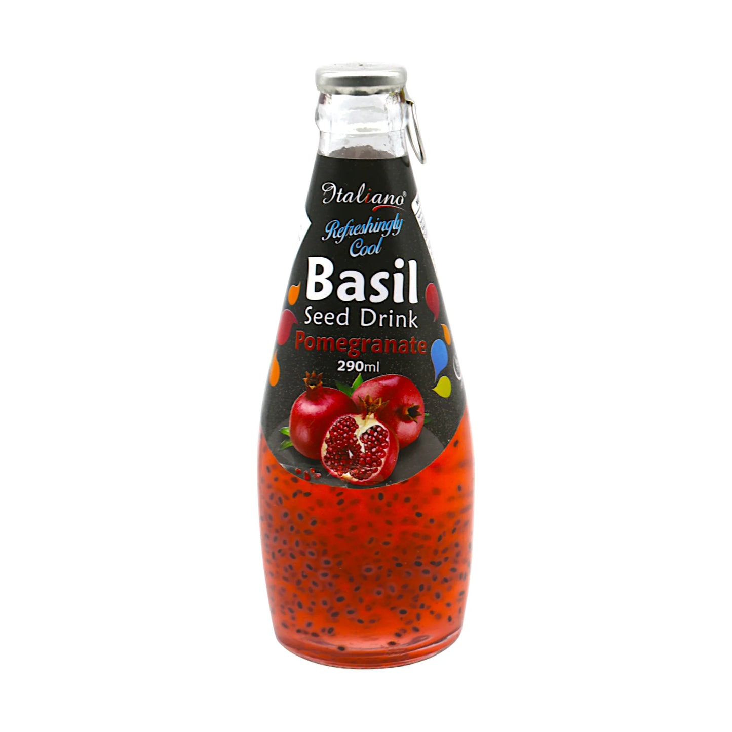 italiano basil seed drink pomegranate 290ml