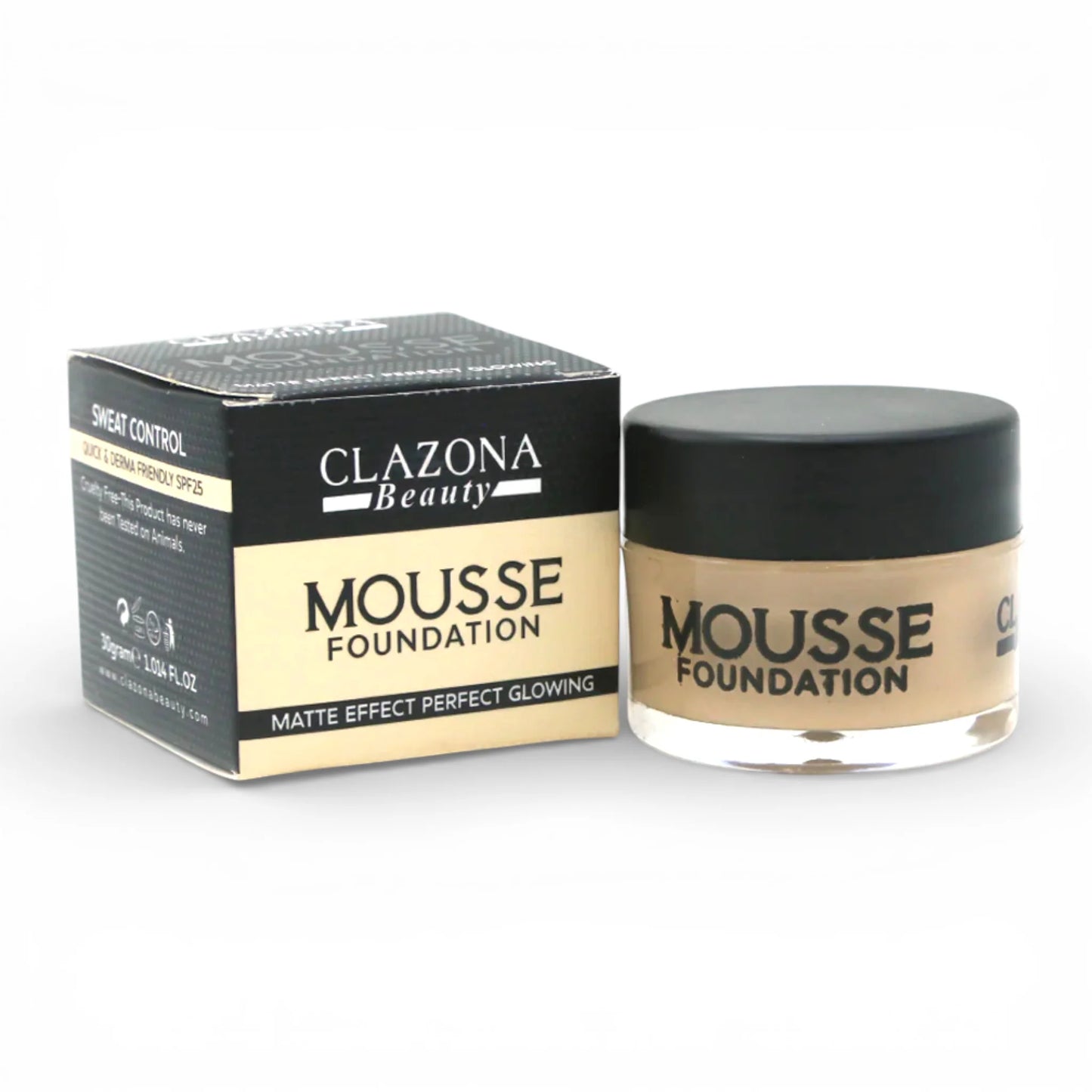 clazona mousse foundation 30g