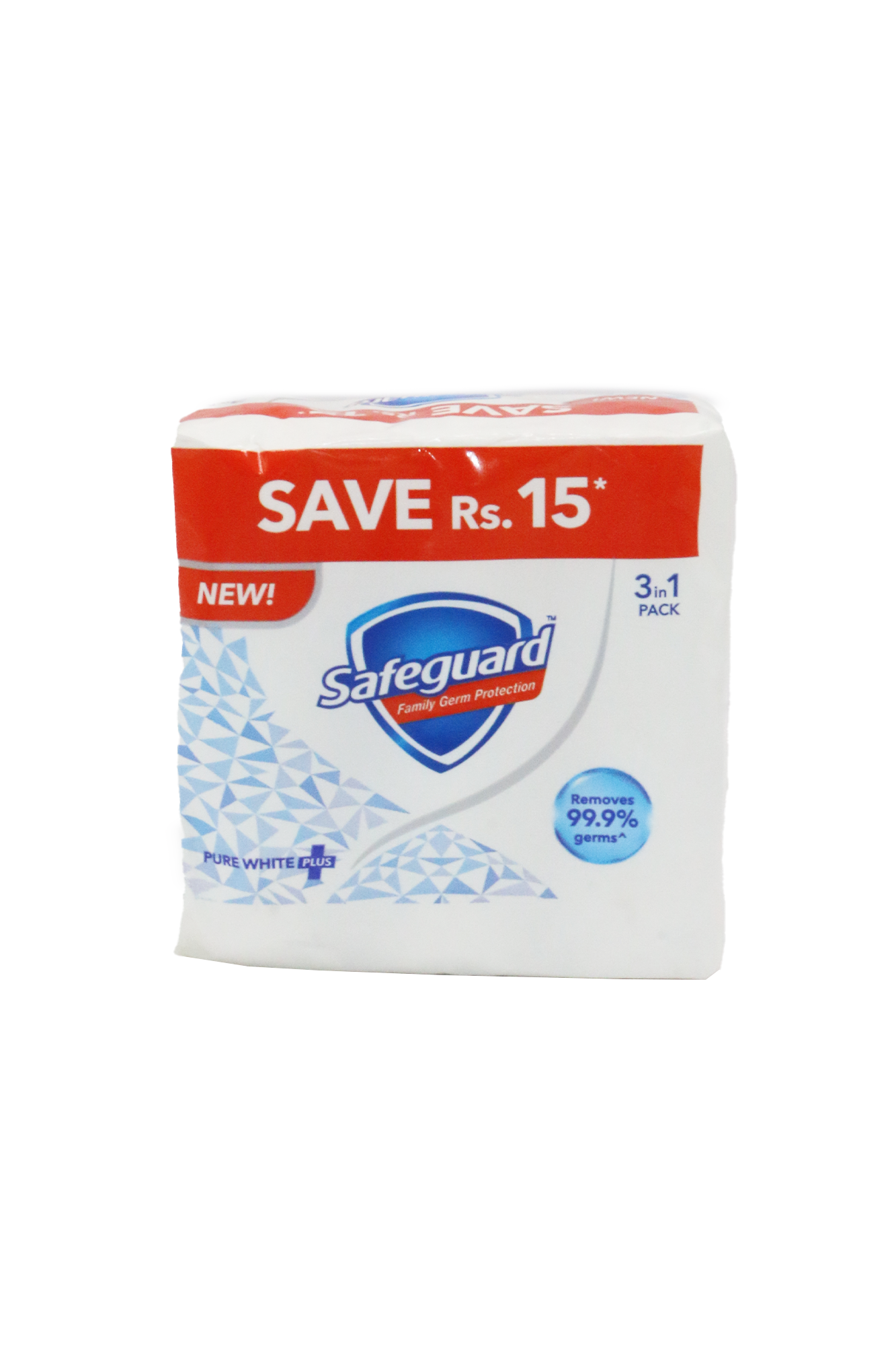 safeguard soap pure white 3pc 168g