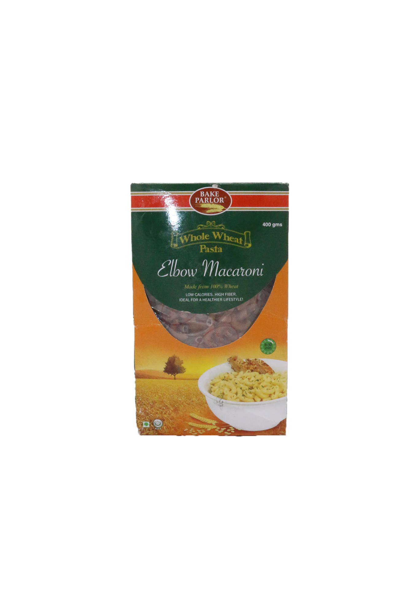 bake parlor macaroni elbow whole wheat 400g