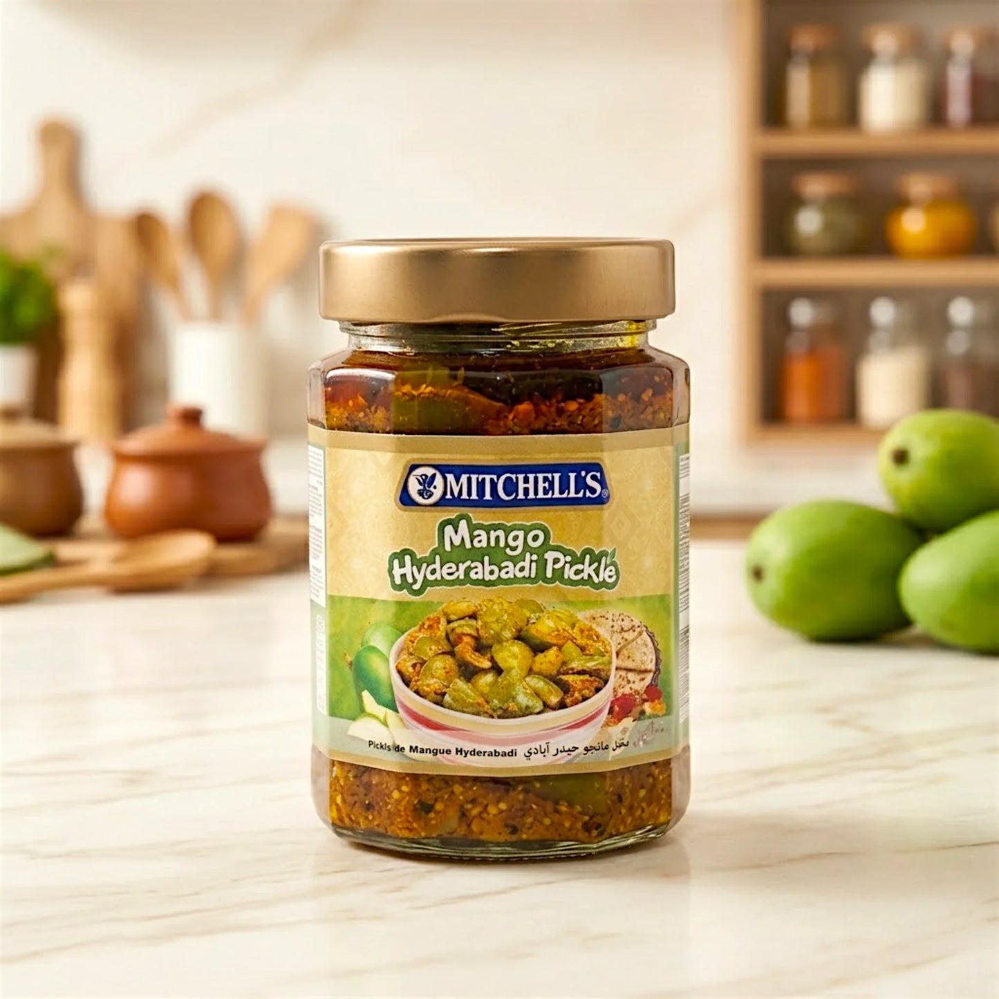 mitchells pickle mango hyderabadi 340g