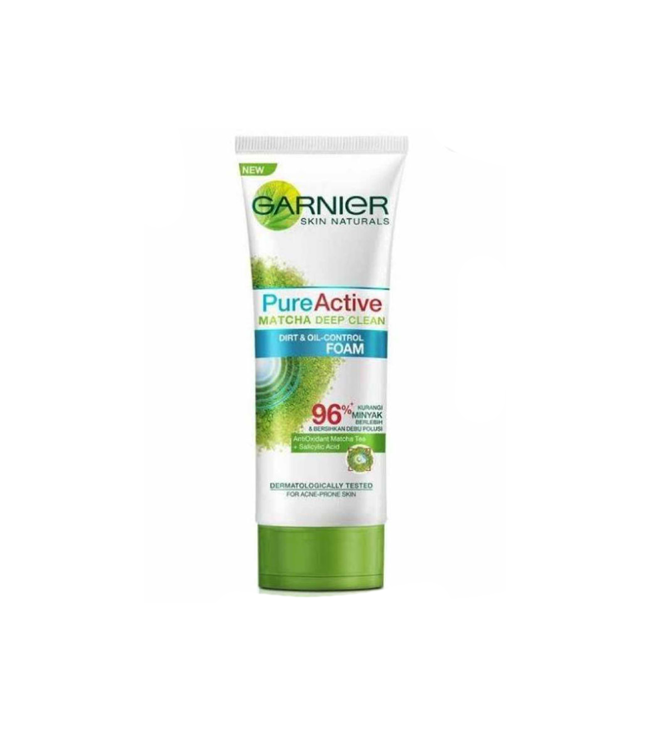 garnier face wash pure active matcha 100ml indonesia