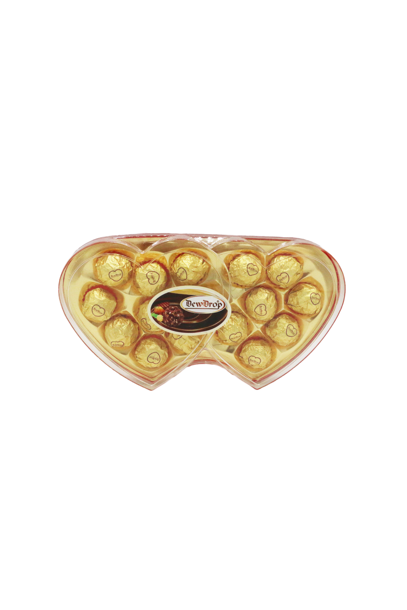 dewdrop chocolate twin heart 200g th16g-p