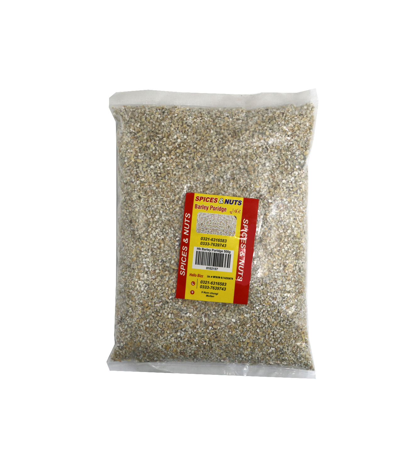 hello bizz barley porridge 500g