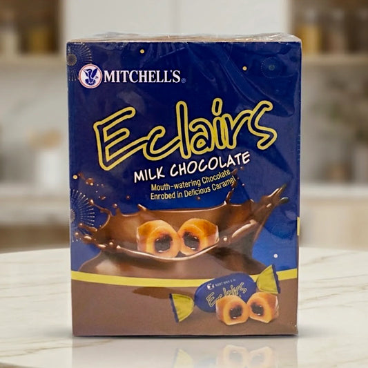mitchells candy eclairs milk chocolate 250g