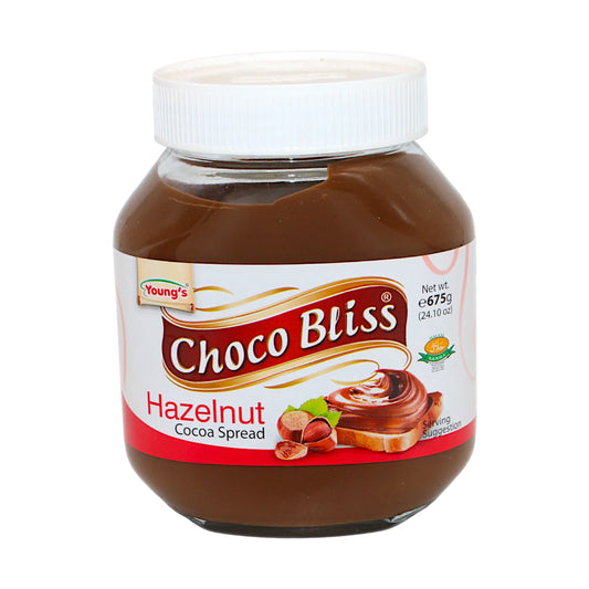 youngs choco bliss hazelnut cocoa spread 675g
