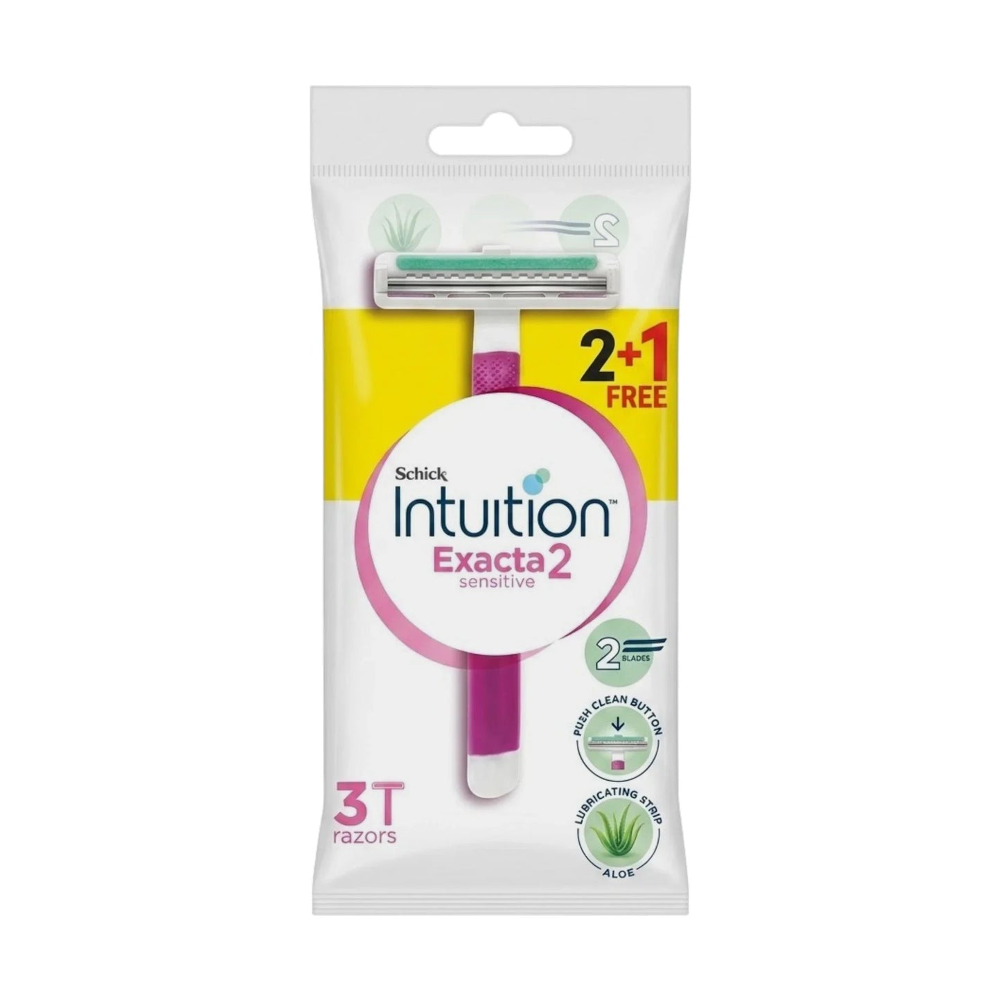 schick razor exacta 2 sensitive 3pc