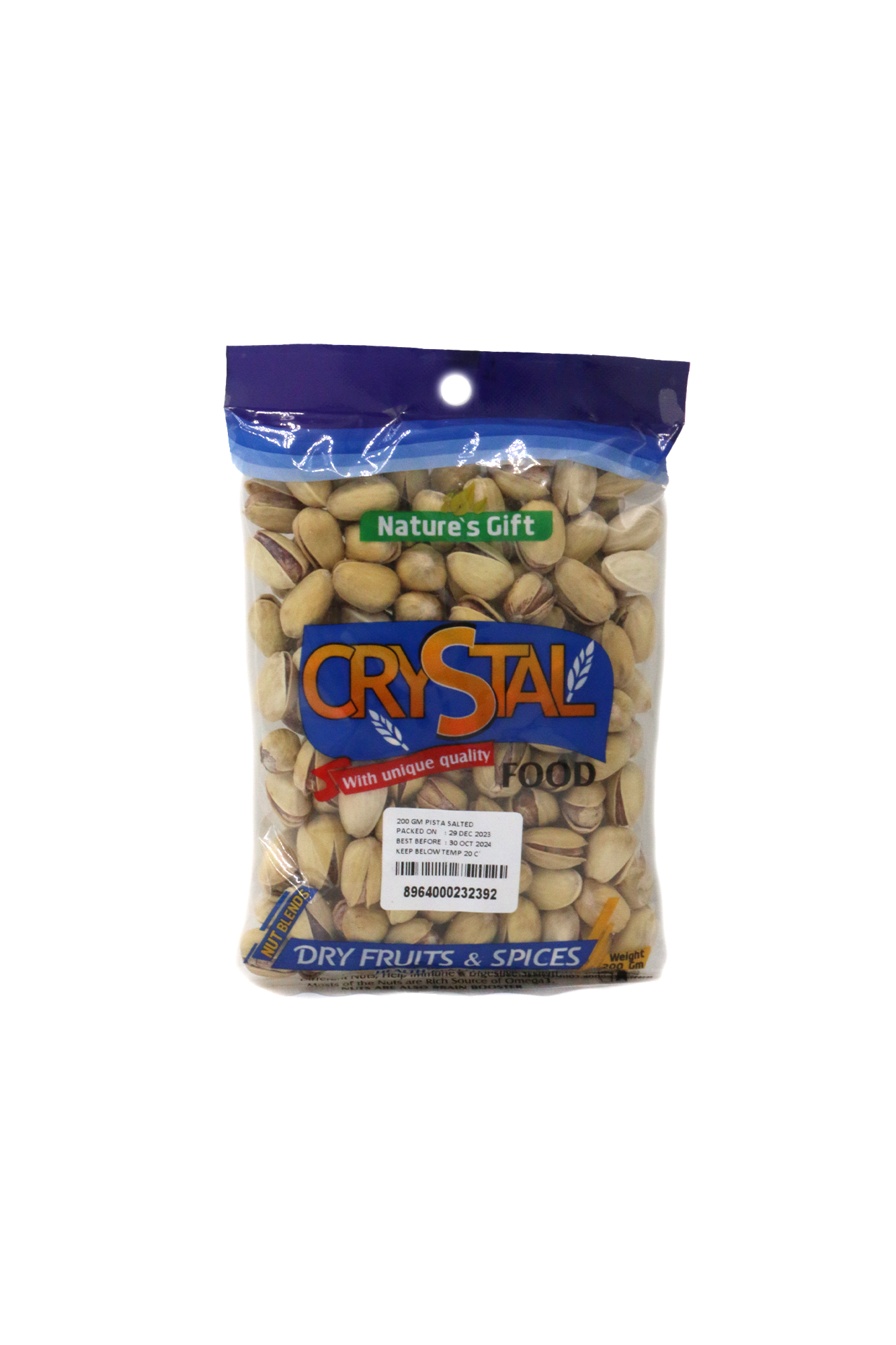 crystal pista salted 200g