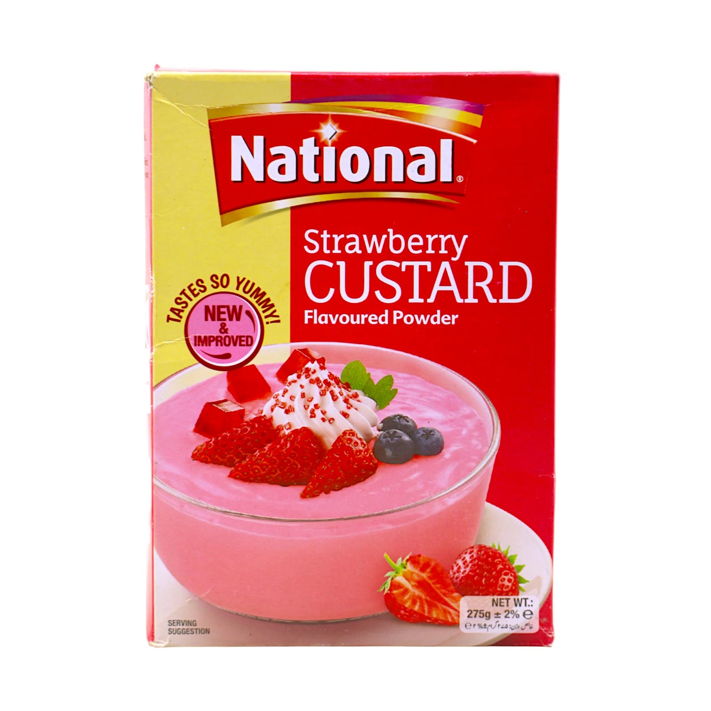 national custard strawberry 275g