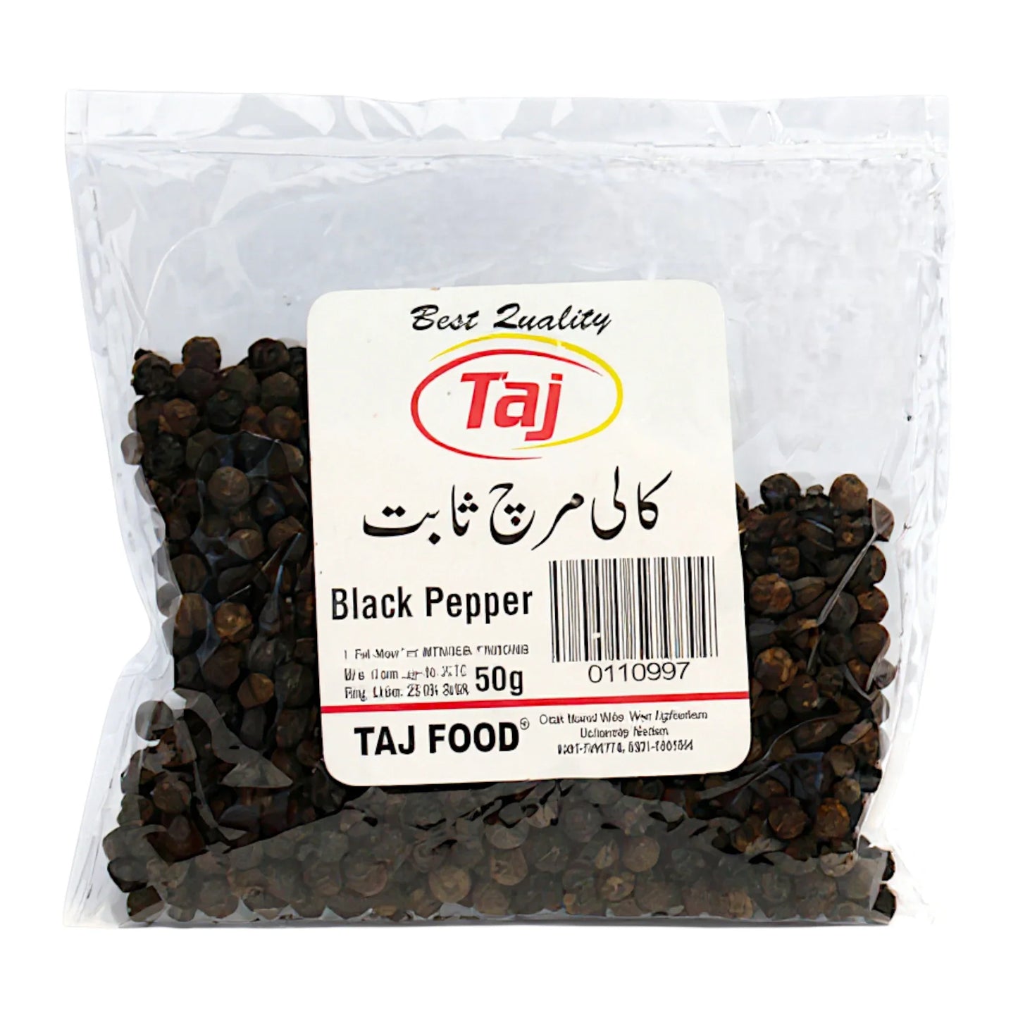 taj black pepper whole 50g