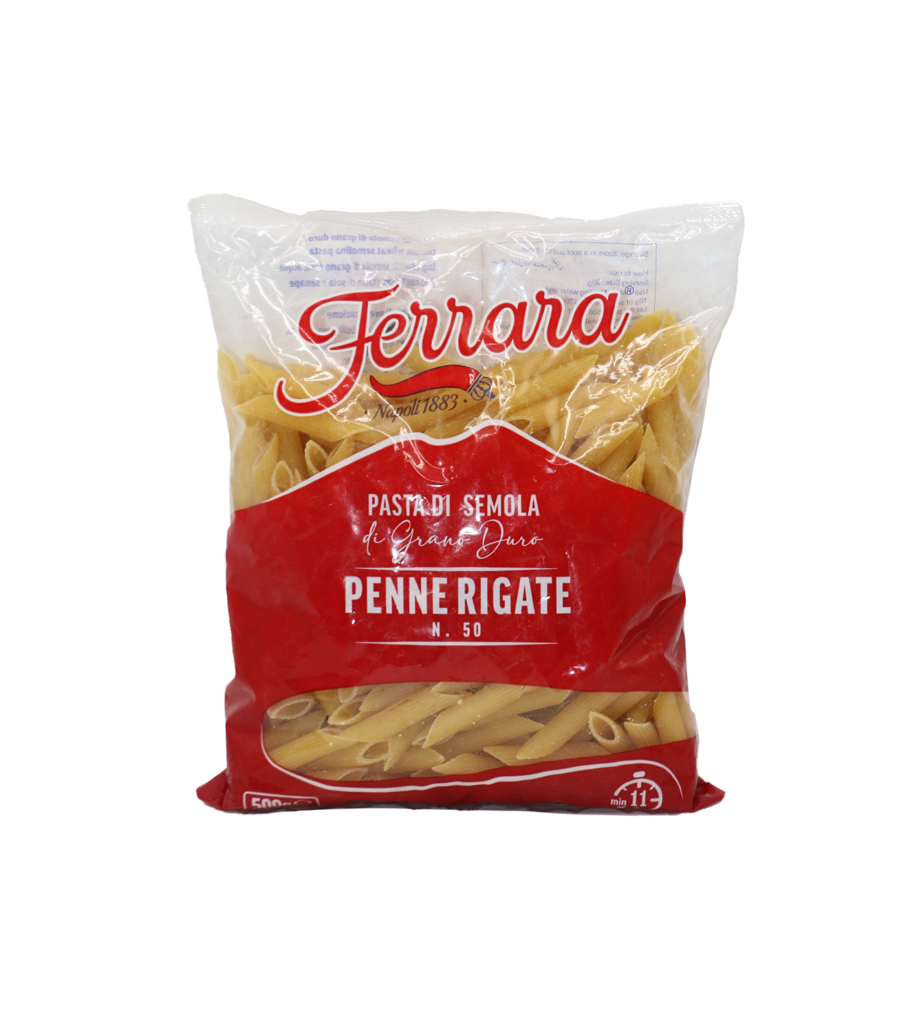 ferrara penne rigate pasta 500g