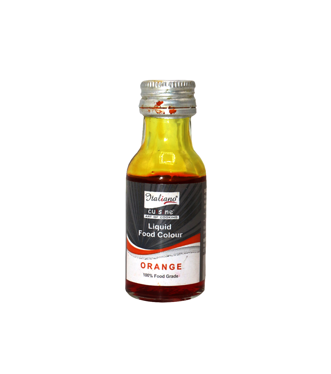 italiano food colour liquid orange 25ml