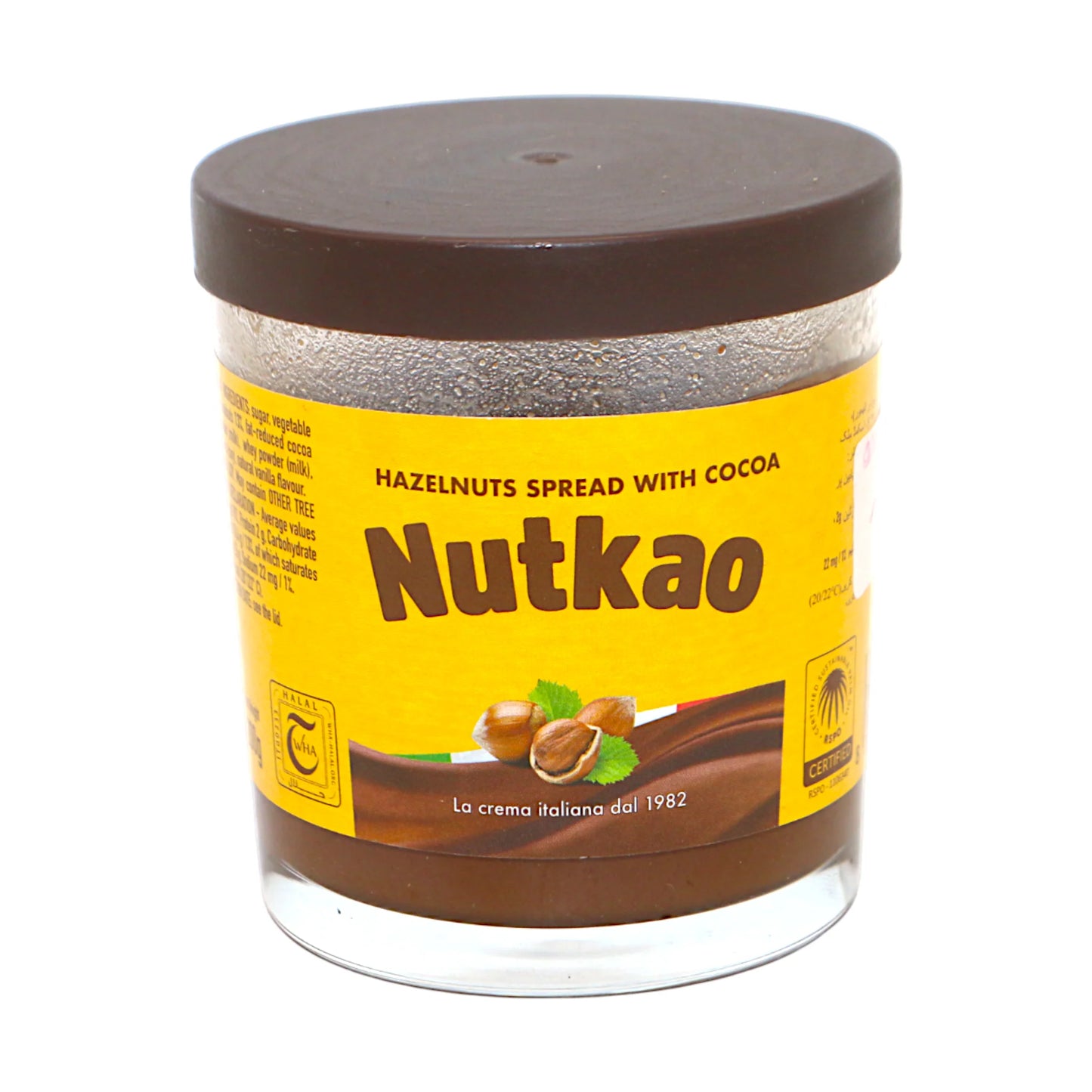 nutkao hazelnut spread with cocoa 200g italy
